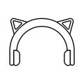 Headphone icon vector design Royalty Free Stock Photo