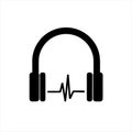 Headphone icon . Headphone icon vector. Headphone icon isolated on white background. Royalty Free Stock Photo