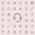 headphone operator icon. logistics icons universal set for web and mobile