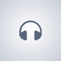 Headphones, Earphone, vector best flat icon Royalty Free Stock Photo