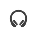 Headphones earphones vector icon Royalty Free Stock Photo