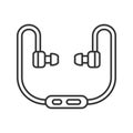 Headphones, headset linear icon