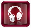 Headphones icon red