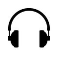 Headphones icon on white.