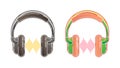 Headphones illustration