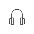 Headphones line icon