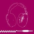 Headphones Outline Design vector