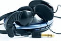 Headphones and player Royalty Free Stock Photo