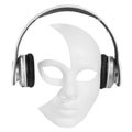 Headphones player carnival mask