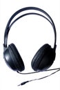 Headphones with plug in jack Royalty Free Stock Photo