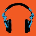 Headphones Pop Art vector