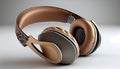 Headphones stereo equipment single object technology generated by AI