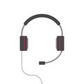 Headphones vector isolated, flat cartoon headset icon