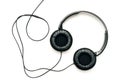 Headphones on white background