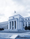 Headquarter of the Federal Reserve in Washington, DC, USA,FED, cyanotype