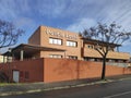 Headquarters of the Municipal Police of Plasencia on Avenida de las Acacias Royalty Free Stock Photo