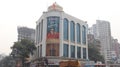 Headquarters of right wing Indian political party- Shivsena. Saffron party office in Mumbai. Royalty Free Stock Photo