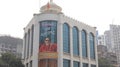 Headquarters of right wing Indian political party- Shivsena. Saffron party office in Mumbai.