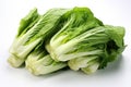 Heads of Beijing cabbage isolated on a white, agricultural crops.