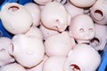 Heads of dolls without eyes Royalty Free Stock Photo