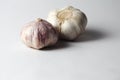 2 heads of dried garlic Royalty Free Stock Photo