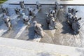 Heads of horses in monument to Sholokhov in Moscow