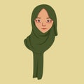 headscarf illustration character