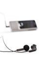 Headset and cellphone Royalty Free Stock Photo