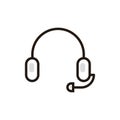 Headset icon. Vector illustration decorative design Royalty Free Stock Photo