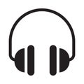 Headset vector glyph flat icon Royalty Free Stock Photo