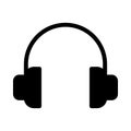 Headset vector glyph flat icon Royalty Free Stock Photo
