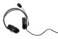 Headset isolated in white Royalty Free Stock Photo
