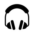 Headset vector glyph flat icon Royalty Free Stock Photo