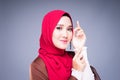 Muslimah fashion portrait concept Royalty Free Stock Photo