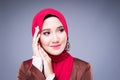 Muslimah fashion portrait concept Royalty Free Stock Photo