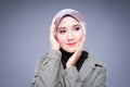 Muslimah fashion portrait concept