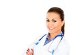 headshot of confident successful health care professional or nurse or doctor Royalty Free Stock Photo