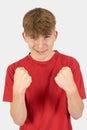 Headshot of a happy teenage boy Royalty Free Stock Photo