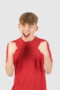 Headshot of a happy teenage boy Royalty Free Stock Photo