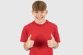 Headshot of a happy teenage boy Royalty Free Stock Photo