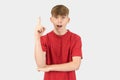 Headshot of a happy teenage boy Royalty Free Stock Photo