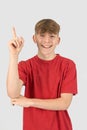 Headshot of a happy teenage boy Royalty Free Stock Photo