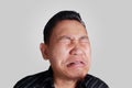 Funny Asian Man Crying