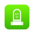 Headstone icon digital green