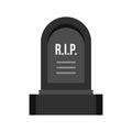 Headstone icon, flat style