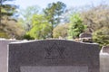 Headstone in Jewish Cemetery with Star of David and Memory Stone Royalty Free Stock Photo