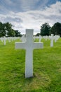 Headstone of an unmarked grave and unknown soldier at the American Cemetery at Omaha Beach