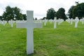 Headstone of an unmarked grave and unknown soldier at the American Cemetery at Omaha Beach