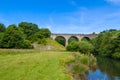 The Headstone Viaduct in the Peak District in summer