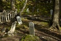 Headstones in gold rush cemetery, Skagway, Alaska